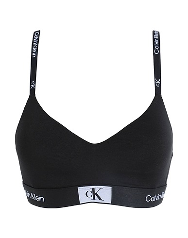 CALVIN KLEIN UNDERWEAR Bra Black 90% Cotton, 10% Elastane