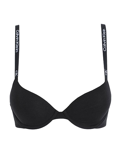 CALVIN KLEIN UNDERWEAR Bra Black 90% Cotton, 10% Elastane