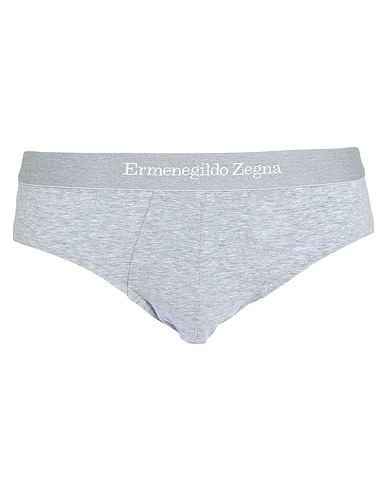 ZEGNA Brief Light grey 88% Cotton, 12% Elastane