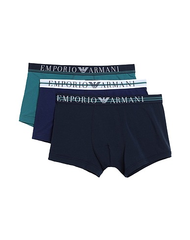 EMPORIO ARMANI Boxer UNDERWEAR Blue 95% Organic cotton, 5% Elastane