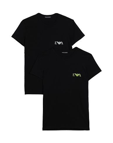 EMPORIO ARMANI Undershirt Black 95% Cotton, 5% Elastane