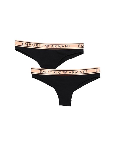 EMPORIO ARMANI Brief Black 95% Organic cotton, 5% Elastane