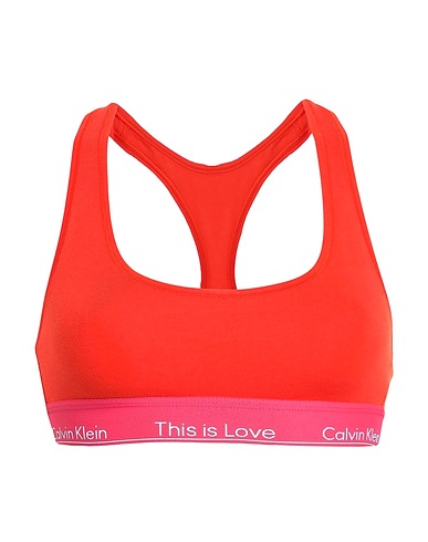 CALVIN KLEIN UNDERWEAR Bra Orange 53% Cotton, 35% Lyocell, 12% Elastane