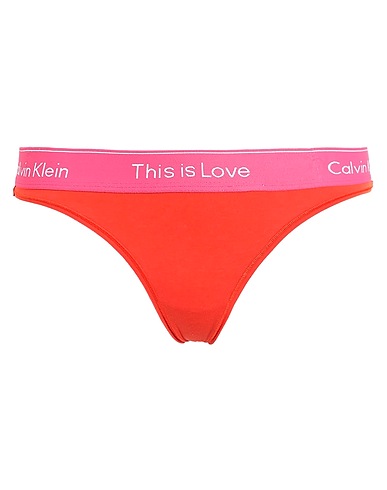 CALVIN KLEIN UNDERWEAR Slip Arancione 53% Cotone, 35% Lyocell, 12% Elastan