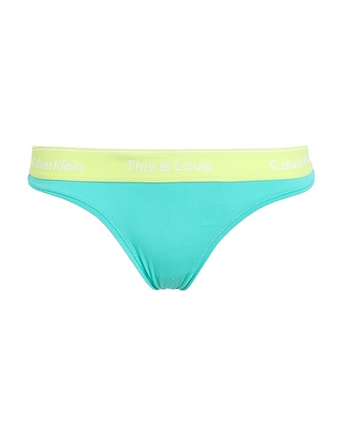 CALVIN KLEIN UNDERWEAR Slip Verde 53% Cotone, 35% Lyocell, 12% Elastan