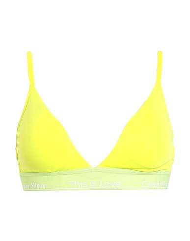 CALVIN KLEIN UNDERWEAR Bra Lime green 53% Cotton, 35% Lyocell, 12% Elastane