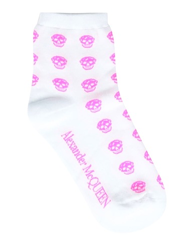 MCQUEEN Socks & tights White 83% Cotton, 15% Polyamide, 2% Elastane