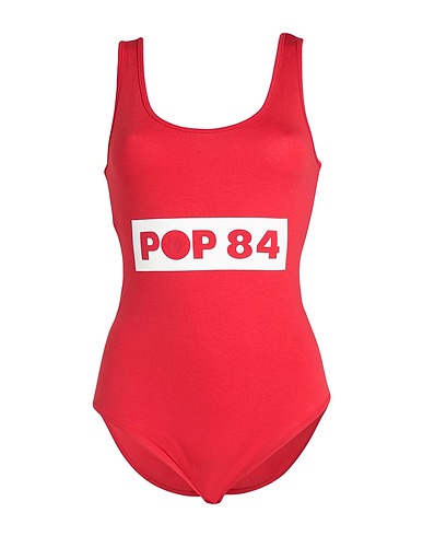 POP 84 Body lingerie Rouge 95% Coton, 5% Élasthanne