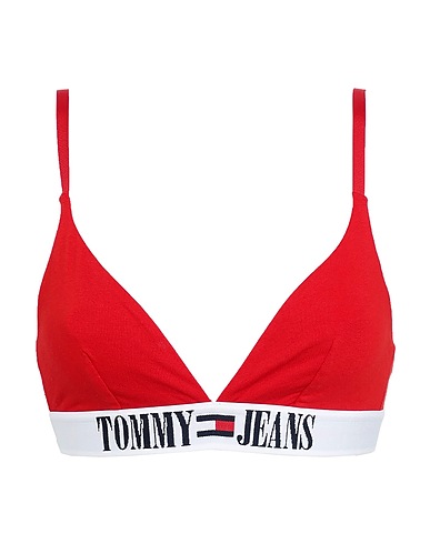 TOMMY JEANS Reggiseno Rosso 90% Cotone, 10% Elastan