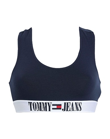 TOMMY JEANS Bra Navy blue 90% Cotton, 10% Elastane
