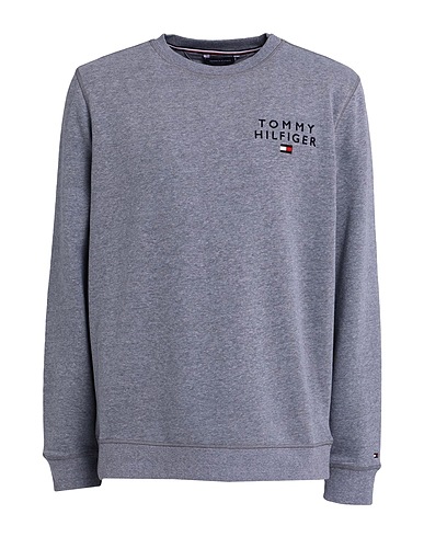 TOMMY HILFIGER Tricot de peau Gris 50% Coton, 50% Polyester recyclé