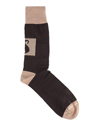 ALESSIA SANTI Socks & tights Dark brown 80% Cotton, 18% Polyamide, 2% Elastane