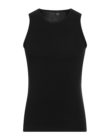 AERONAUTICA MILITARE Undershirt Black 94% Cotton, 6% Elastane