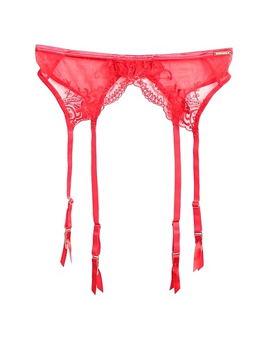 BLUEBELLA Bustiers, Corsets & Suspenders Marseille Suspender 
 Red 65% Polyester, 32% Polyamide, 3% Elastane