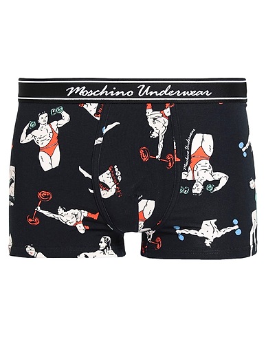 MOSCHINO Boxer Nero 94% Cotone, 6% Elastan