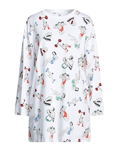 MOSCHINO Pigiama Bianco 94% Cotone, 6% Elastan