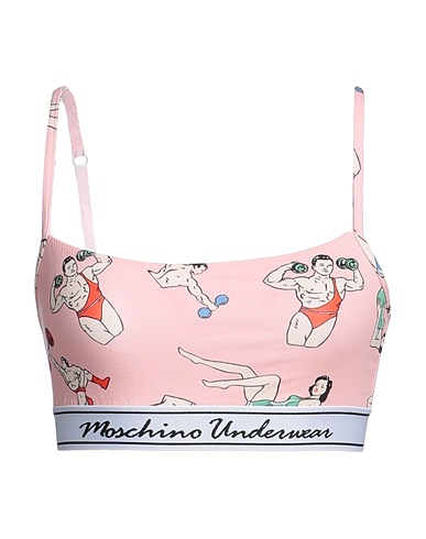 MOSCHINO Bra Salmon pink 94% Cotton, 6% Elastane