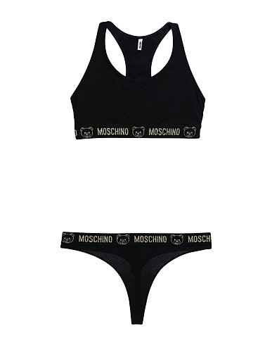 MOSCHINO Set UNDERWEAR Black 95% Cotton, 5% Elastane