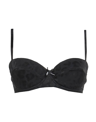 MOSCHINO Reggiseno Nero 89% Acetato, 11% Seta, Poliammide, Elastan