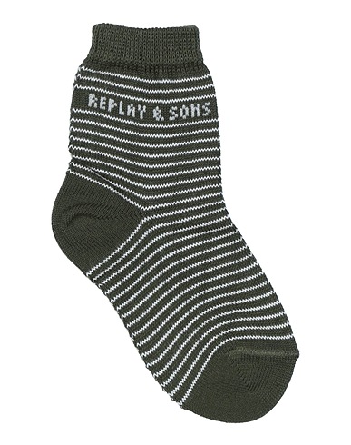 REPLAY & SONS Socks & tights Military green 80% Cotton, 20% Polyamide