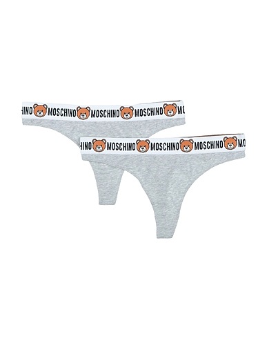 MOSCHINO Slip Grigio chiaro 95% Cotone, 5% Elastan
