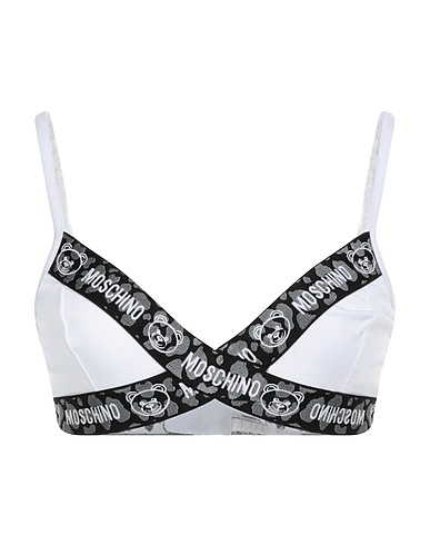 MOSCHINO Bra White 95% Cotton, 5% Elastane