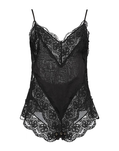 ZIMMERMANN Lingerie bodysuit Black 100% Cotton, Polyamide
