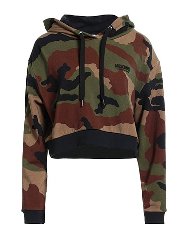 MOSCHINO Undershirt Military green 97% Cotton, 3% Elastane