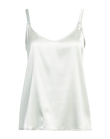 HANRO Undershirt Sage green 94% Silk, 6% Elastane