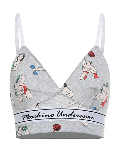 MOSCHINO Sujetador Gris perla 94% Algodón, 6% Elastán