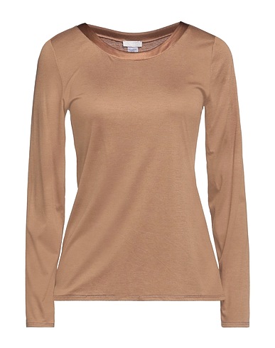 HANRO Undershirt Camel 85% Modal, 15% Silk