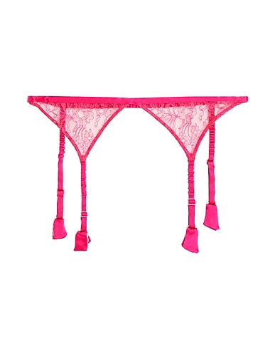 CARINE GILSON Bustiers, corsets & Suspenders Fuchsia 94% Silk, 6% Elastane