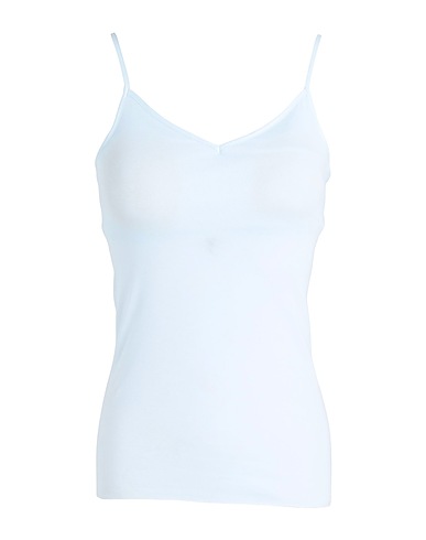 HANRO T-shirt intima Blu chiaro 100% Cotone