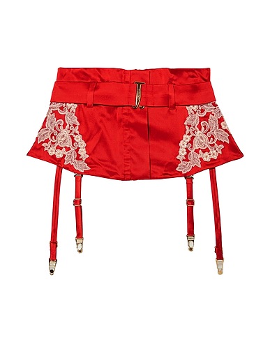 LA PERLA Bustiers, Corsets & Suspenders Red 87% Silk, 5% Polyester, 5% Elastane, 3% Polyamide