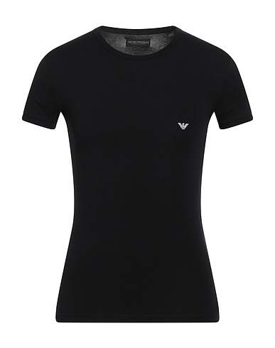 EMPORIO ARMANI Undershirt UNDERWEAR Black 95% Cotton, 5% Elastane