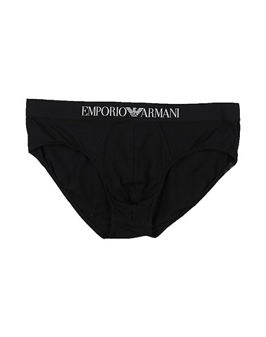 EMPORIO ARMANI Slip Nero 95% Cotone, 5% Elastan