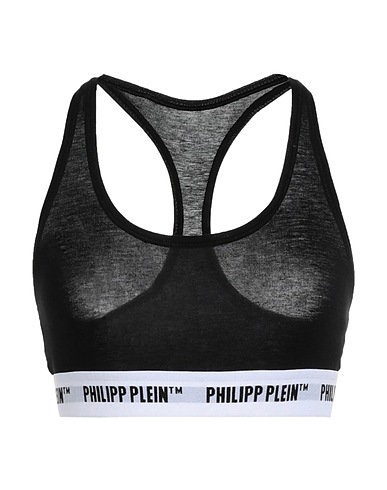 PHILIPP PLEIN Bra Black 95% Cotton, 5% Elastane