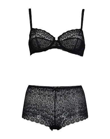 VERDISSIMA Underwear set Black 87% Polyamide, 13% Elastane