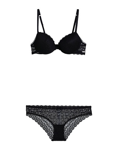 VERDISSIMA Underwear set Black 87% Polyamide, 13% Elastane