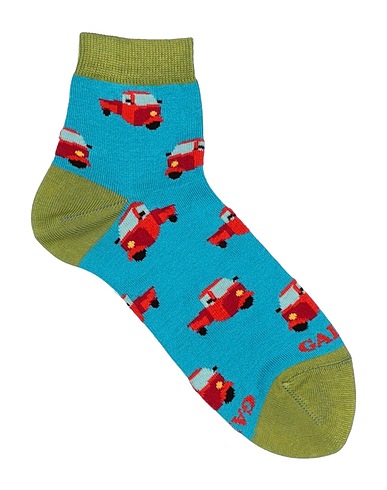 GALLO Socken & Strümpfe Azurblau 87% Baumwolle, 12% Polyamid, 1% Elastan