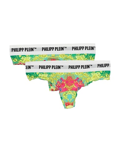 PHILIPP PLEIN Brief Green 95% Polyester, 5% Elastane