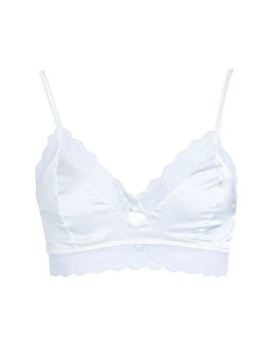 TOPSHOP Bra White 96% Polyester, 4% Elastane