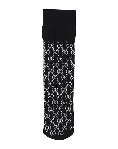 GUCCI Socks & tights Black 90% Polyamide, 10% Elastane, Glass