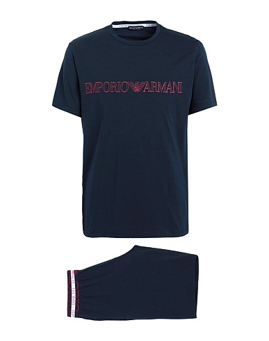 EMPORIO ARMANI Sleepwear Navy blue 95% Cotton, 5% Elastane