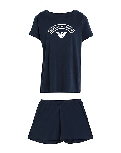 EMPORIO ARMANI Sleepwear Navy blue 100% Organic cotton