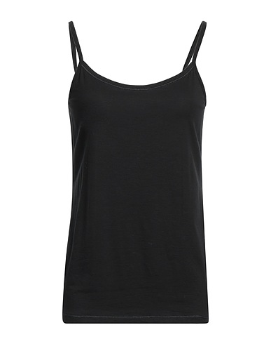 CALIDA Unterhemd Schwarz 47% Tencel™, 46% Baumwolle, 7% Elastan