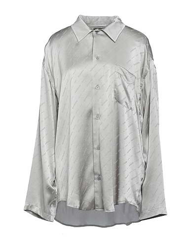 BALENCIAGA Patterned shirts & blouses Grey 100% Silk