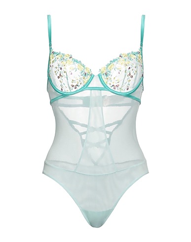 GUESS Lingerie bodysuit Sky blue 75% Polyamide, 25% Elastane, Polyester