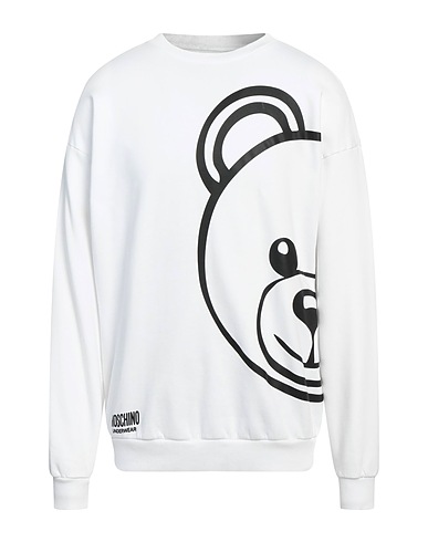 MOSCHINO Sweatshirt White 100% Cotton, Elastane