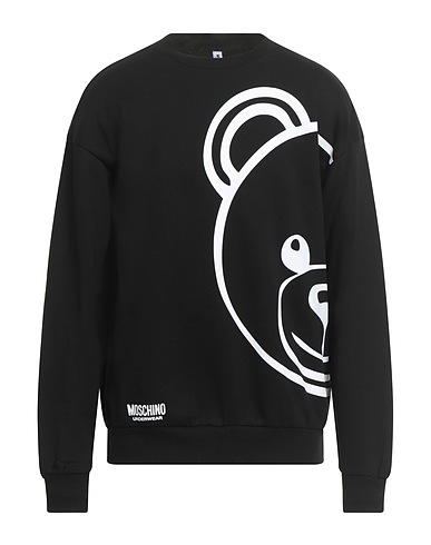 MOSCHINO Sweatshirt Black 100% Cotton, Elastane